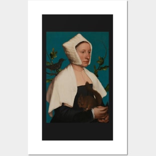 Portrait of a Lady with a Squirrel and a Starling - Hans Holbein the Younger Posters and Art